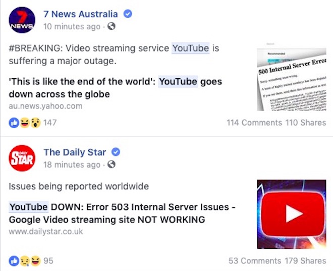 YouTube sập toàn cầu: Dân mạng VN hoang mang, YouTube lên Facebook xin lỗi - 12