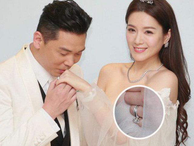 Đời sống Showbiz - "Hoa hậu ân ái trong ô tô" cưới đại gia Hong Kong, khoe nhẫn kim cương 5 tỷ