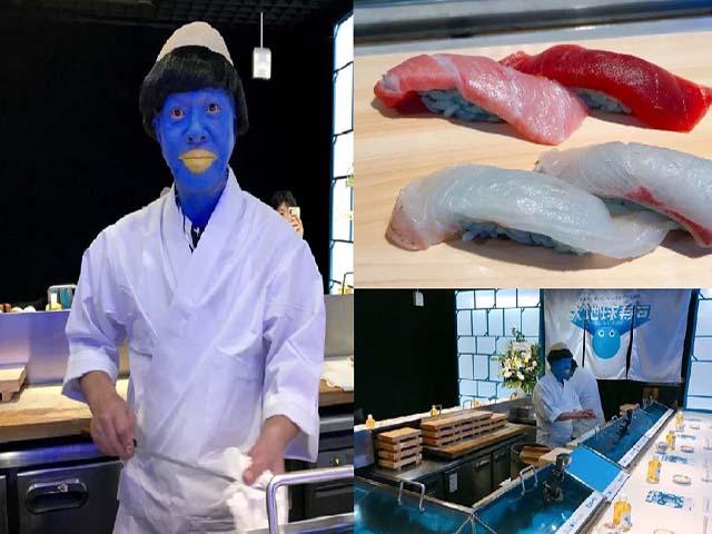 Sushi xanh lè của đầu bếp “người xanh môi vàng” cực hot tại Nhật Bản