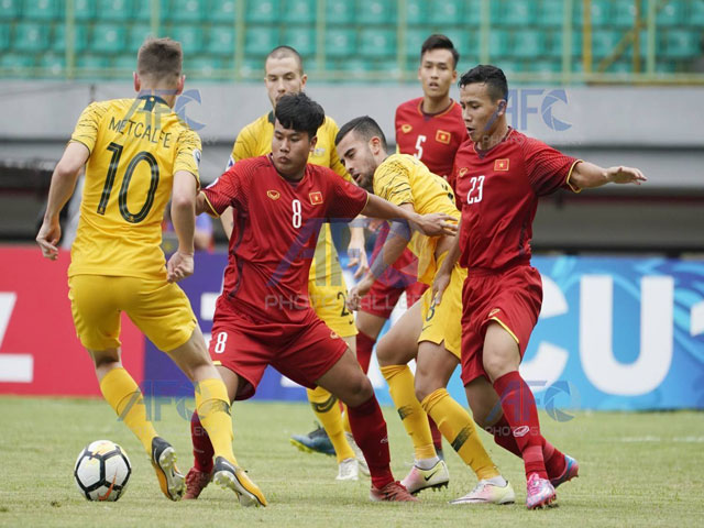 Trực tiếp U19 Việt Nam – U19 Australia: Thủng lưới vì bóng bổng