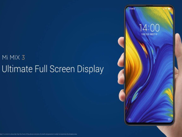 Xiaomi trình làng Mi MIX 3 toàn màn hình thực sự, camera selfie siêu ảo diệu