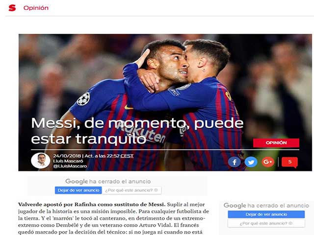 Barca hạ Inter không cần Messi: Báo thân Barca đe dọa Real