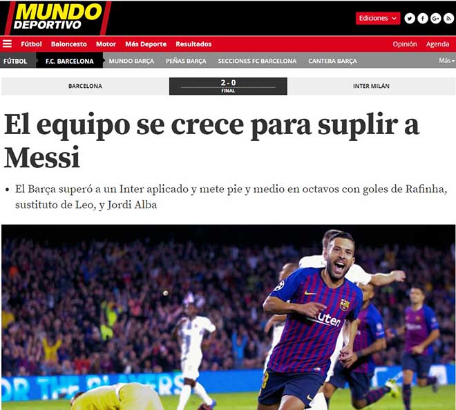 Barca hạ Inter không cần Messi: Báo thân Barca đe dọa Real - 2