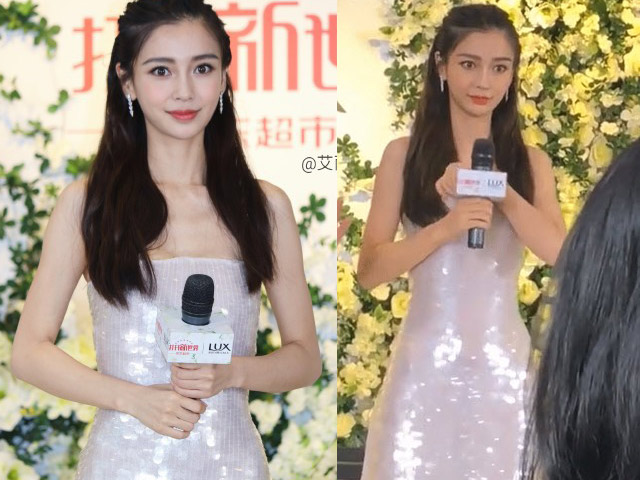 Thời trang - Angela Baby lúng túng, tụt cả váy vì quá gầy