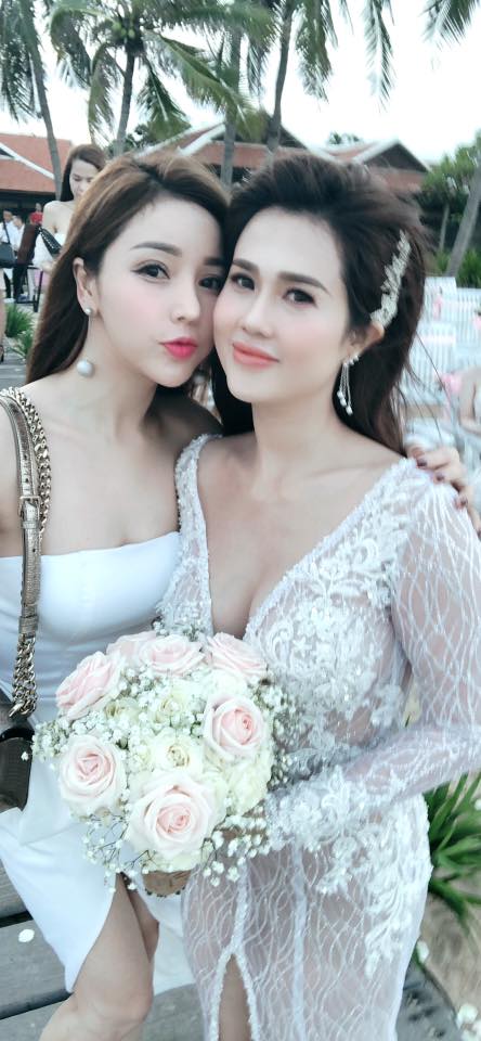 Choáng với váy cưới trong suốt, giá hàng trăm triệu vợ Tiêu Quang Vboys - 5