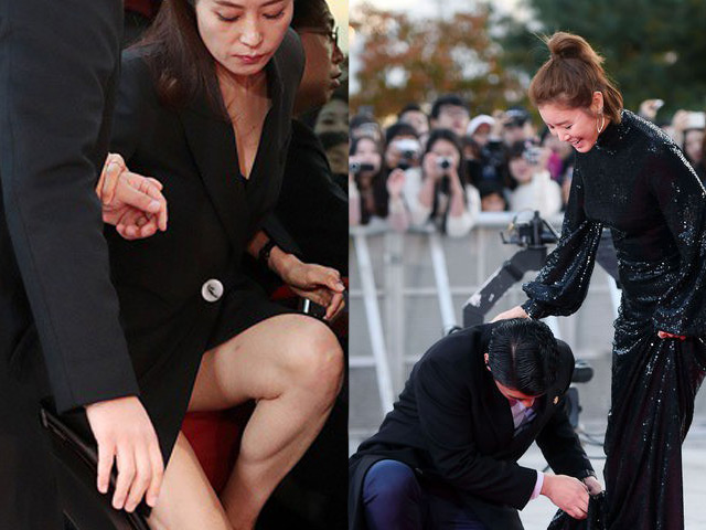 Sao Châu Á - Khoảnh khắc loạt mỹ nhân Hàn hớ hênh vì hở bạo trên thảm đỏ