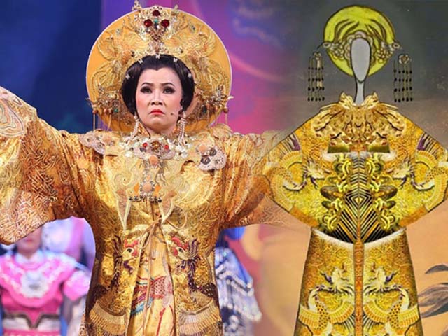 Đời sống Showbiz - Kim Ngân diện long bào 4.000 USD vào vai Thái hậu Dương Vân Nga