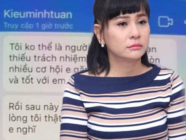 Giải trí - Xuất hiện tin nhắn tình cảm &amp;quot;Kiều Minh Tuấn gửi An Nguy&amp;quot;, Cát Phượng nói gì?
