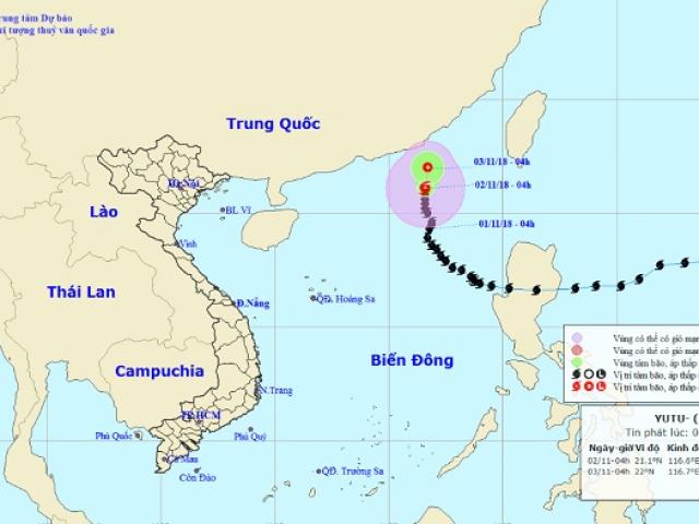 Tin thời tiết - Bão Yutu di chuyển chậm và tan dần, miền Bắc nắng hanh