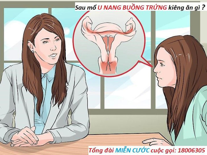 Sau mổ u nang buồng trứng kiêng ăn gì? - 1