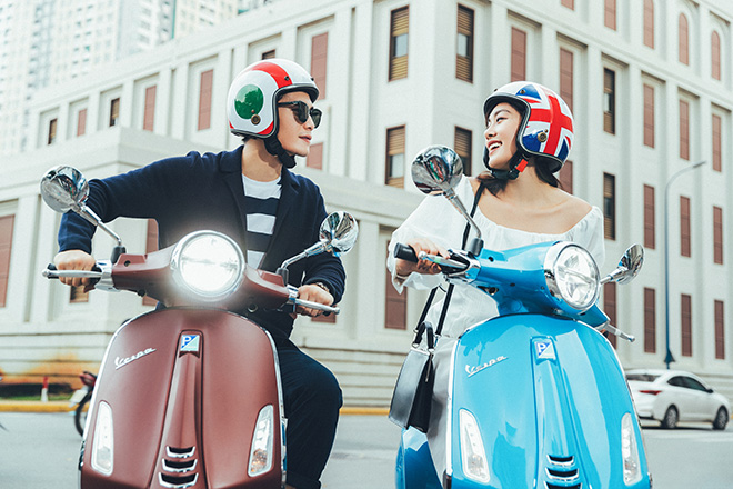 Cặp trai tài gái sắc vi vu đường phố Sài Gòn cùng biểu tượng nước Ý - 2