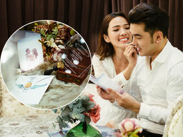 Ca nhạc - MTV - Lộ thiệp cưới cầu kỳ của Ưng Hoàng Phúc với người mẫu Kim Cương