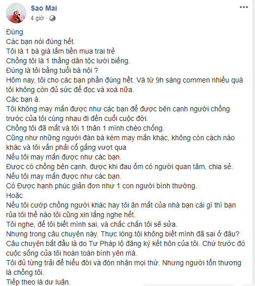 Cô dâu 62 tuổi bức xúc: &#39;Tôi là bà già lắm tiền mua trai trẻ...&#39; - 4