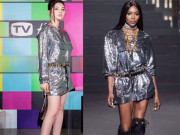 Giải trí - Hoa hậu Jolie Nguyễn &quot;đụng hàng&quot; siêu mẫu Naomi Campbell: Ai thần thái hơn?
