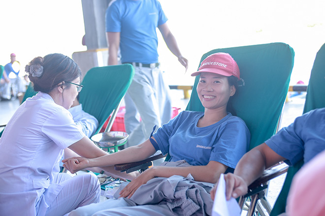 Bridgestone Việt Nam tổ chức Ngày hội hiến máu nhân đạo cho nhân viên nhà máy - 1