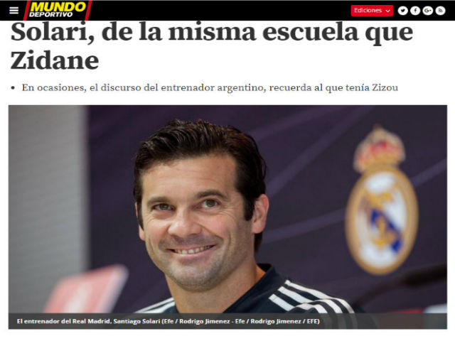 Báo chí khen Solari xuất chúng như Zidane, phe Barca nói lời bất ngờ