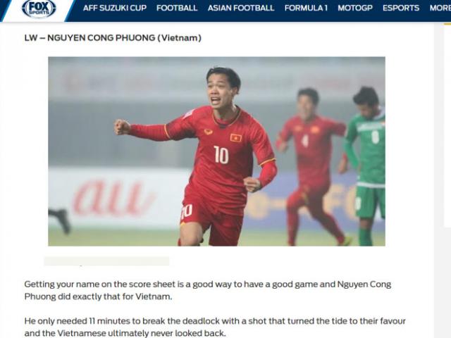 Đội hình hay nhất AFF Cup 2018: Báo quốc tế vinh danh Công Phượng