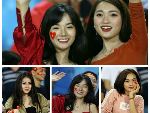 Ngọc Nữ và dàn hot girl tiếp sức ĐT Việt Nam đại thắng Malaysia