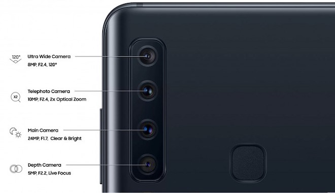 Samsung Galaxy A9 với 4 camera sau sắp lên kệ, giá 12,49 triệu đồng - 1