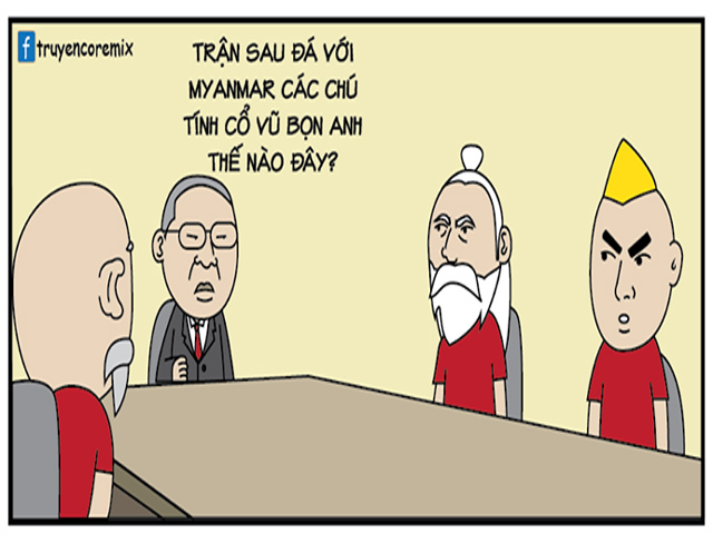 Tranh vui - Cổ vũ đội tuyển Việt Nam đấu Myanmar theo cách nào?