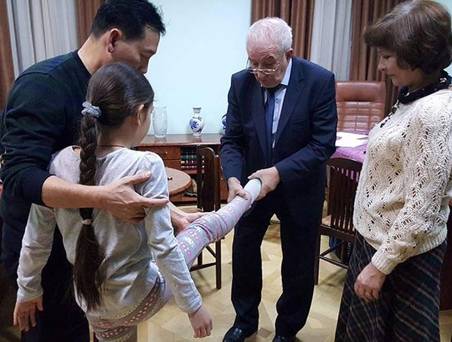 Thanh Giang được gia đình hướng theo nghiệp múa giống người chị họ nổi tiếng - diễn viên múa Linh Nga.