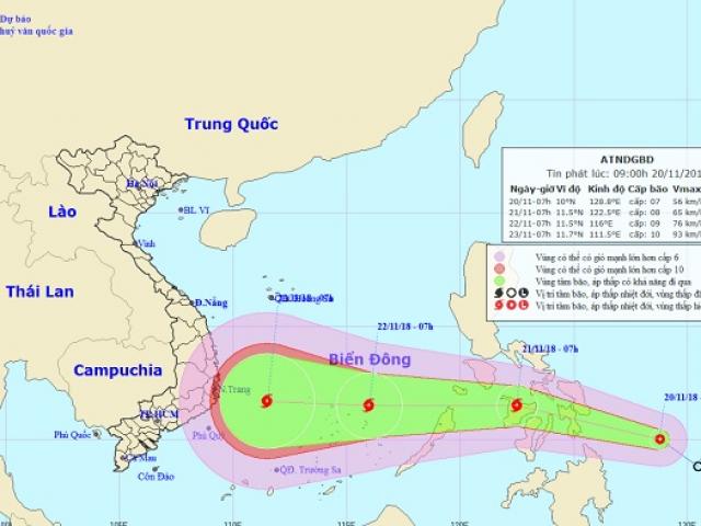 Tin tức trong ngày - Áp thấp nhiệt đới di chuyển “thần tốc”, có thể mạnh thành bão trong 24h tới