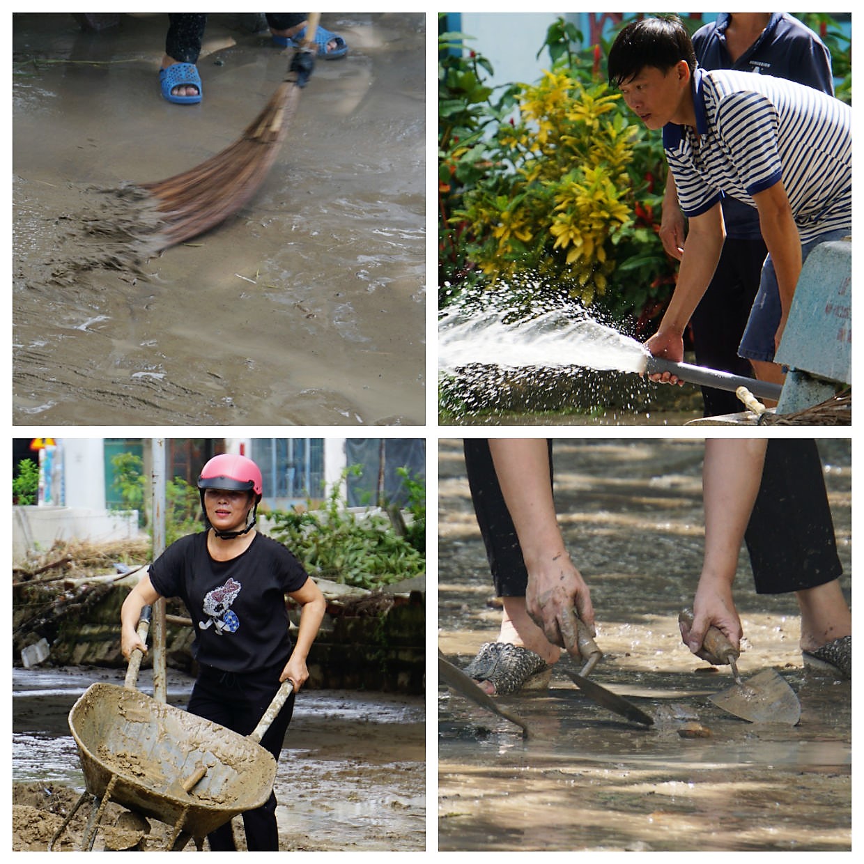 Sạt lở ở Nha Trang: Giáo viên xắn quần đẩy bùn ngày 20/11 - 8