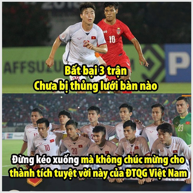 Đội tuyển Việt Nam vẫn đang bất bại tại AFF Cup 2018.