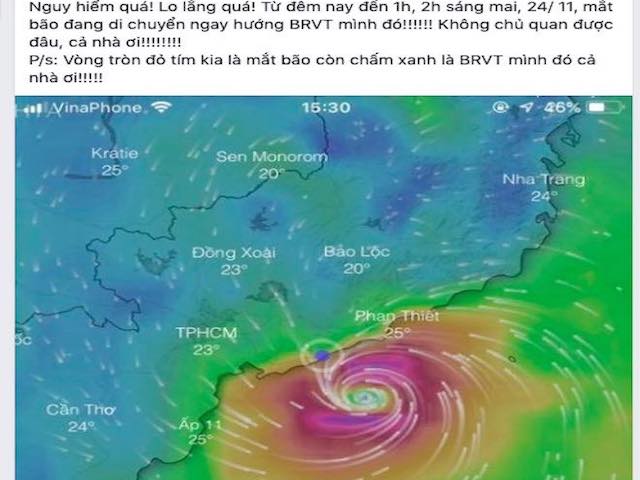 Công nghệ thông tin - Dân mạng lo lắng trước cơn bão số 9 sắp đổ bộ Nam Bình Thuận tới Bến Tre