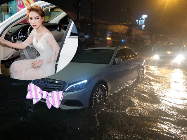 Ca nhạc - MTV - Xế sang tiền tỷ của hot girl "2 triệu đô" chết đứng giữa đêm bão số 9