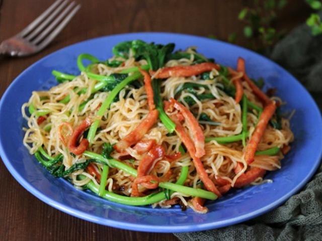 Ẩm thực - Bún xào thịt nguội - món làm siêu nhanh, ăn siêu ngon