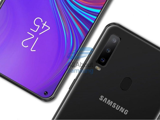 Galaxy A8s lộ màn hình có ”nốt ruồi”, 4 camera