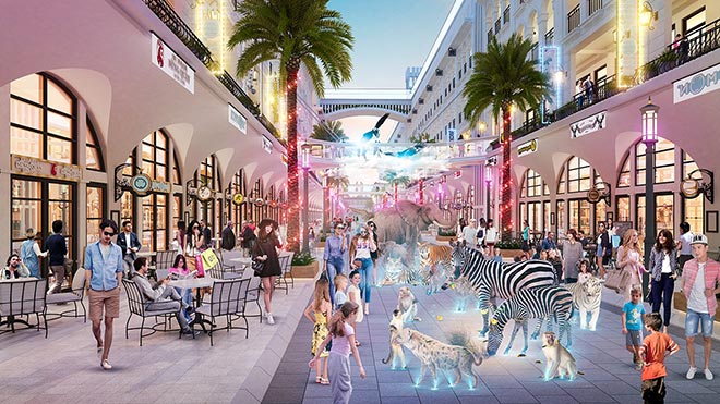 Xuất hiện con phố kỳ lạ có hổ báo chạy nhảy, cá heo bơi lội giữa Sài Gòn - 1