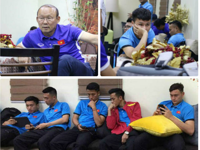 Bóng đá - ĐT Việt Nam đấu Philippines: 3 giờ "vật vã" ở sân bay, thầy Park chán nản