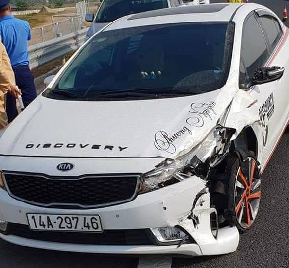 Kia gây tai nạn bỏ chạy tông lật ngửa Vios trên cao tốc Hạ Long – Hải Phòng - 1