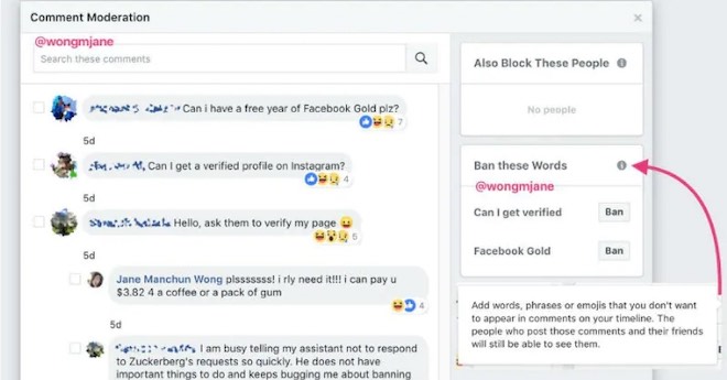 Facebook sắp ra mắt tính năng mới có thể chặn cụm từ bị cấm - 1