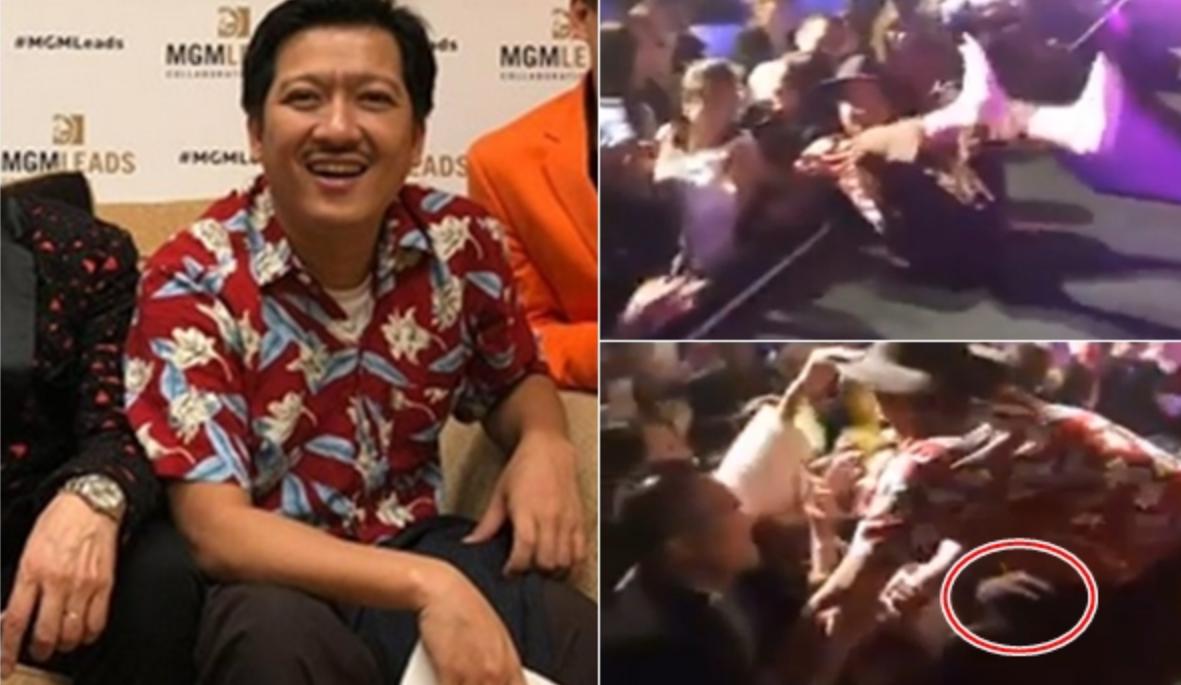 Clip: Trường Giang bị khán giả kéo ngã sõng soài, sàm sỡ trên sân khấu - 1