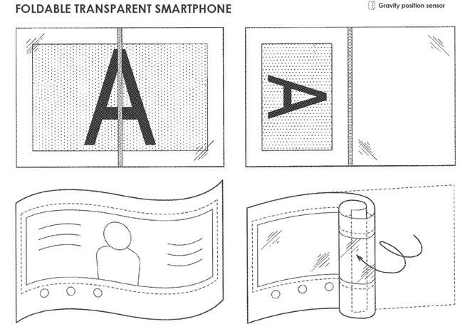 Sony cũng có bằng sáng chế smartphone gập lại được - 1