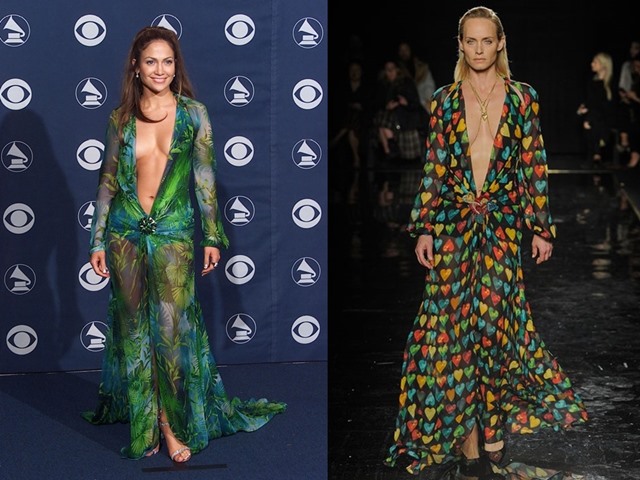 Versace hồi sinh váy nổi danh của Jennifer Lopez