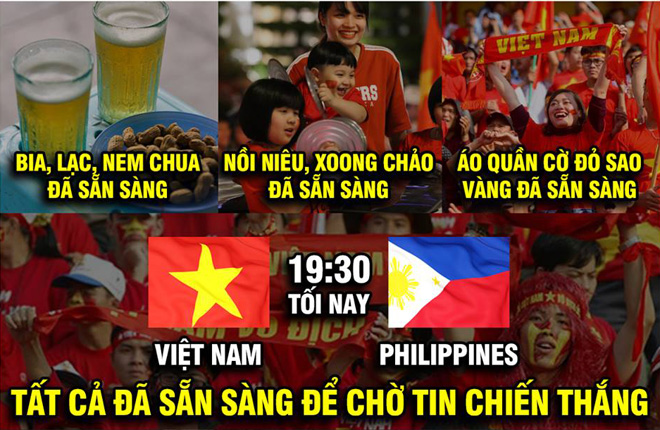 Dân mạng chế ảnh cổ vũ đội tuyển Việt Nam đấu Philippines - 5