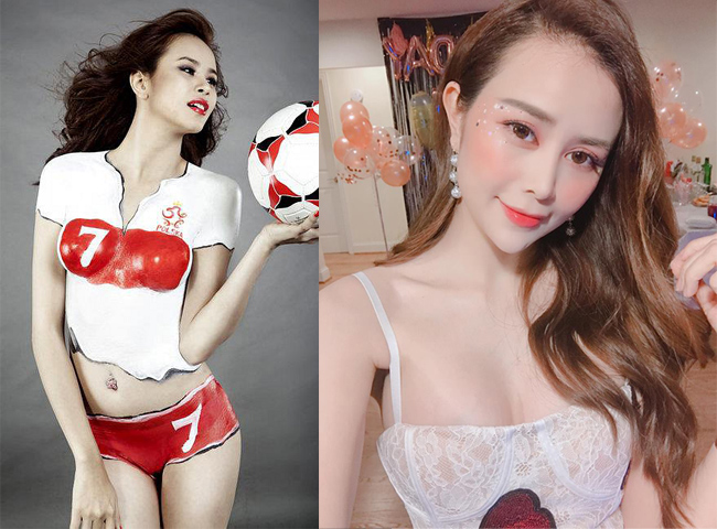 Hot girl Sella Trương được chú ý từ 4 năm trước với màn bodypainting (nghệ thuật vẽ trên người) để cổ vũ bóng đá. Sau 4 năm, cuộc sống của chân dài này giờ đã khác biệt.
