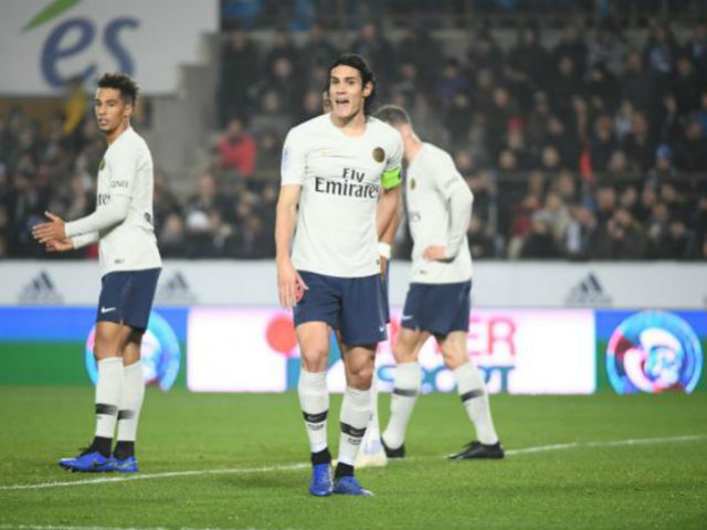Bóng đá - Strasbourg - PSG: Neymar "tàng hình", Cavani đá 11m định đoạt