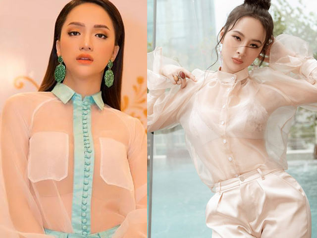 Thời trang - Kiểu áo gây tò mò của Hương Giang, Phương Trinh