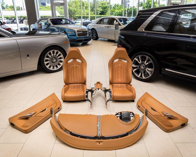 Bộ ghế ngồi 10 năm tuổi của Bugatti Veyron được bán với giá 3 tỷ đồng - 1