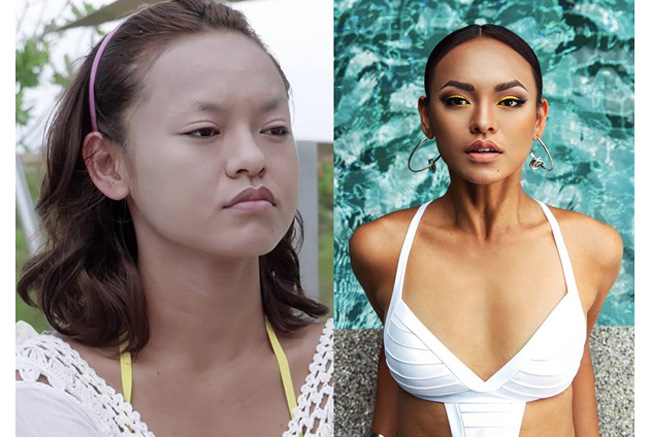 Người mẫu Mai Ngô từng gây xôn xao khi để lộ mặt mộc khi đi thi The Face. 