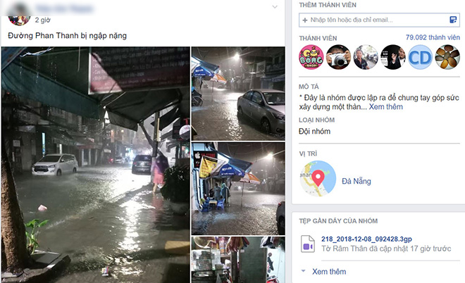 Dân mạng Đà Nẵng đua nhau đăng ảnh “phố biến thành sông” - 11