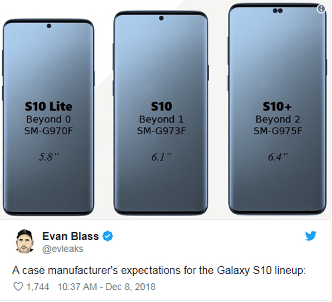 Đã rõ kích thước bộ ba Galaxy S10 - 2