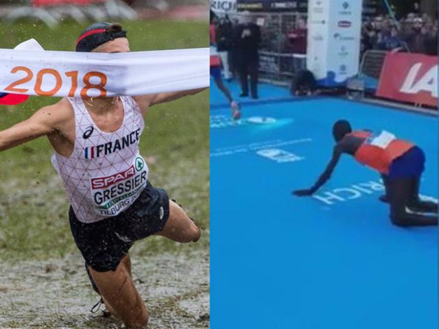 Thể thao - 2 VĐV bò về đích gây ngỡ ngàng: Người "mua" nước mắt kẻ bị cười chê