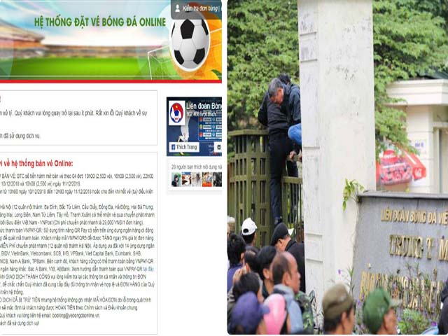 Bóng đá - Mua vé trận Việt Nam - Malaysia 10/12: Hệ thống mạng lại nghẽn