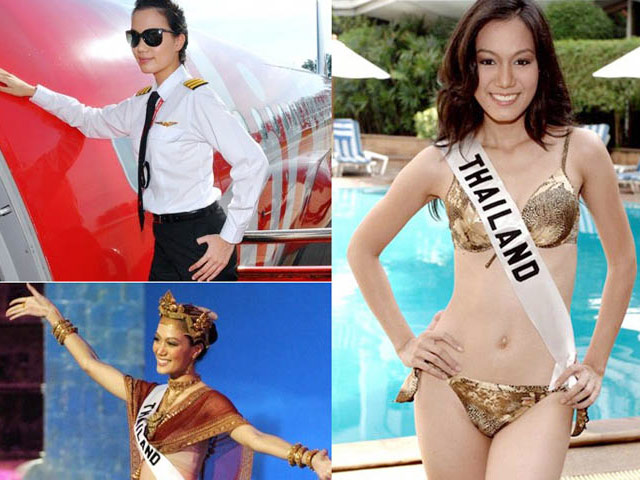 Thời trang - Gia thế khủng của nữ phi công xinh đẹp là Hoa hậu Hoàn vũ Thái Lan